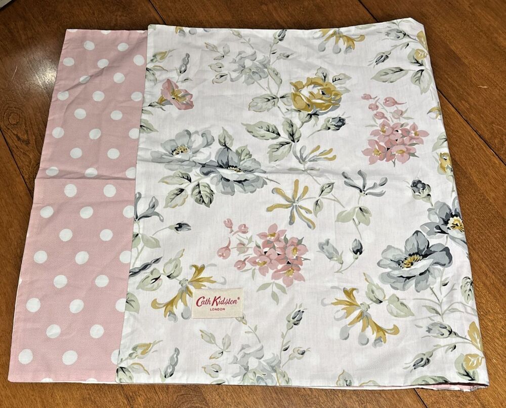 Cath Kidston London King Pillow Case Floral & Garden Polkadot Multicolor